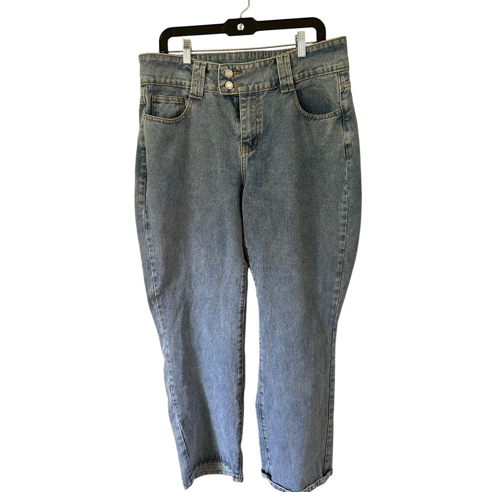 New Pretty Little Thing High-Rise Waist/ Mom Jean Sized 10 Straight Leg